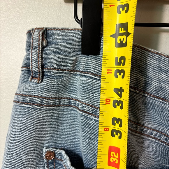 Denim Maxi skirt in size 14. EUC. Cotton Blend, back Slit. - Picture 8 of 8